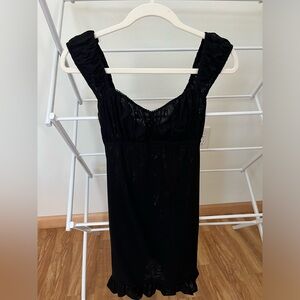 Guizio black Frisia mini dress